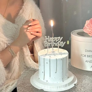 Festa Topper torta in metallo Cupcake Topper per varie feste di compleanno in pietra decorazioni torta accessori per torta - Product Image 3