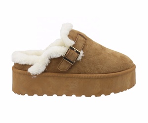 YL609 Pantofole Invernali da <span class=keywords><strong>Donna</strong></span> di Alta Qualità, <span class=keywords><strong>Marroni</strong></span>, alla Moda, con Suola Spessa Antiscivolo, Termiche e Calde per Interni - Product Image 2