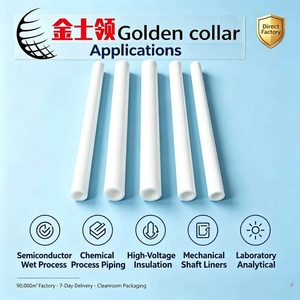 Tube moulé en PTFE résistant aux produits chimiques, haute température, gaine isolante en PTFE, diamètre intérieur/extérieur personnalisé pour l'étanchéité et le revêtement <span class=keywords><strong>de</strong></span> tuyaux - Product Image 3