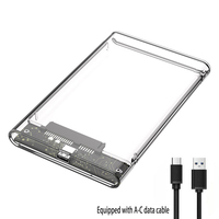 USB 3.0 External Hard Drive Enclosure Computer Hardware Software for 2.5 Inch SATA SSD Hard Disk Compatible with Desktops