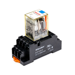 Shenler RKE4CO024LT + SYF14A-E 4-полюсный автоматический 5A реле холодильного компрессора реле наивысшей мощности 12v idec RH4B-U катушки 220 VAC taton - Product Image 1