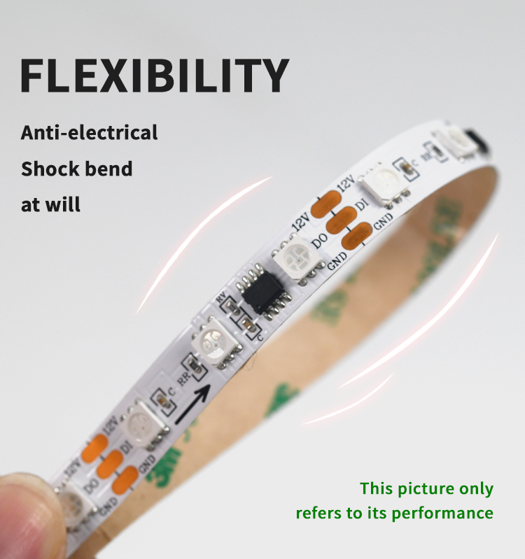 Digital Ucs1903 Addressable Ws2811 Light 12v Individual Pixel Strip Dream Color Led Strip