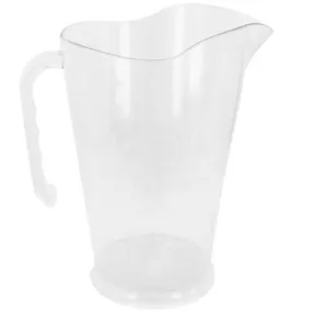 Plastic Water Pitcher with Lid Transparent PS Party Contemporary Restaurants Water Cool Jar 1.5 Liter Plastic Plastic Pool Cups