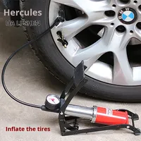 Pompe à pied portable en acier durable, directement de l'usine, Dalishen A1756, pour vélo, moto, voiture, ballon de basket