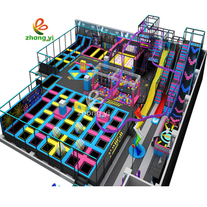 Thương Hiệu Nhảy Trong Nhà Hình Chữ Nhật Thảm Không Thấm Nước Trampoline Các Nhà Sản Xuất Trẻ Em Trampoline Công Viên - Product Image 1