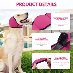 Couvre-oreilles pour chien anti-anxiété et anti-vibration pour hématome, protection d'oreille élastique et imperméable avec effet calmant - Product Image 2