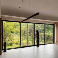 Ventana Corredera Horizontal de Aluminio Inteligente de Gran Visión y Antirrobo, Insonorizada, para Sala de Estar o Villa