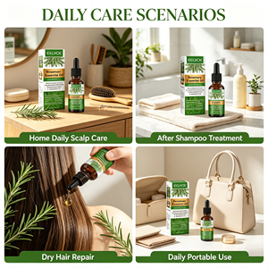 Olio Essenziale di Rosmarino <span class=keywords><strong>Naturale</strong></span> Distillato a Vapore, Siero Nutriente per il Cuoio Capelluto, Rinforza i Capelli, Migliora la Condizione del Cuoio Capelluto, Olio per Capelli Vegano - Product Image 4