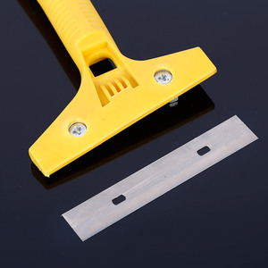 Yellow Handle Cleaning Knife Plastic Durable Multi Purpose Floor Tile Grout Remover Tool - Product Image 3