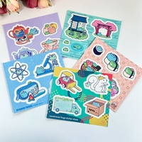 Imperméable à l'eau Kawaii mignon dessin animé chien chat Animal baiser coupe autocollants vinyle esthétique Graffiti baiser coupe autocollants feuilles pour enfants