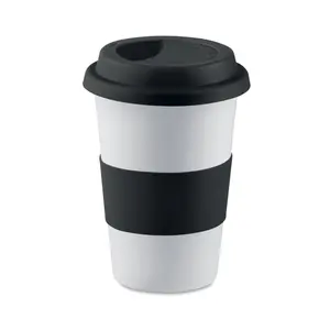 Tazza in ceramica Tribeca con silicone, merchandising personalizzato - Product Image 2