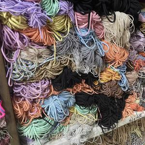 MYLULU Yiwu agente venta al por mayor hecho a mano Multi colores <span class=keywords><strong>cord</strong></span>ón elástico utilizado para aldaba bola lazos para el cabello hacer manualidades DIY - Product Image 1