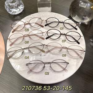 Gafas de Moda con Montura Ovalada Chapada en Oro, Lentes de Resina, Montura Completa, Unisex, Tendencia de Moda Danyang 210736 - Product Image 5