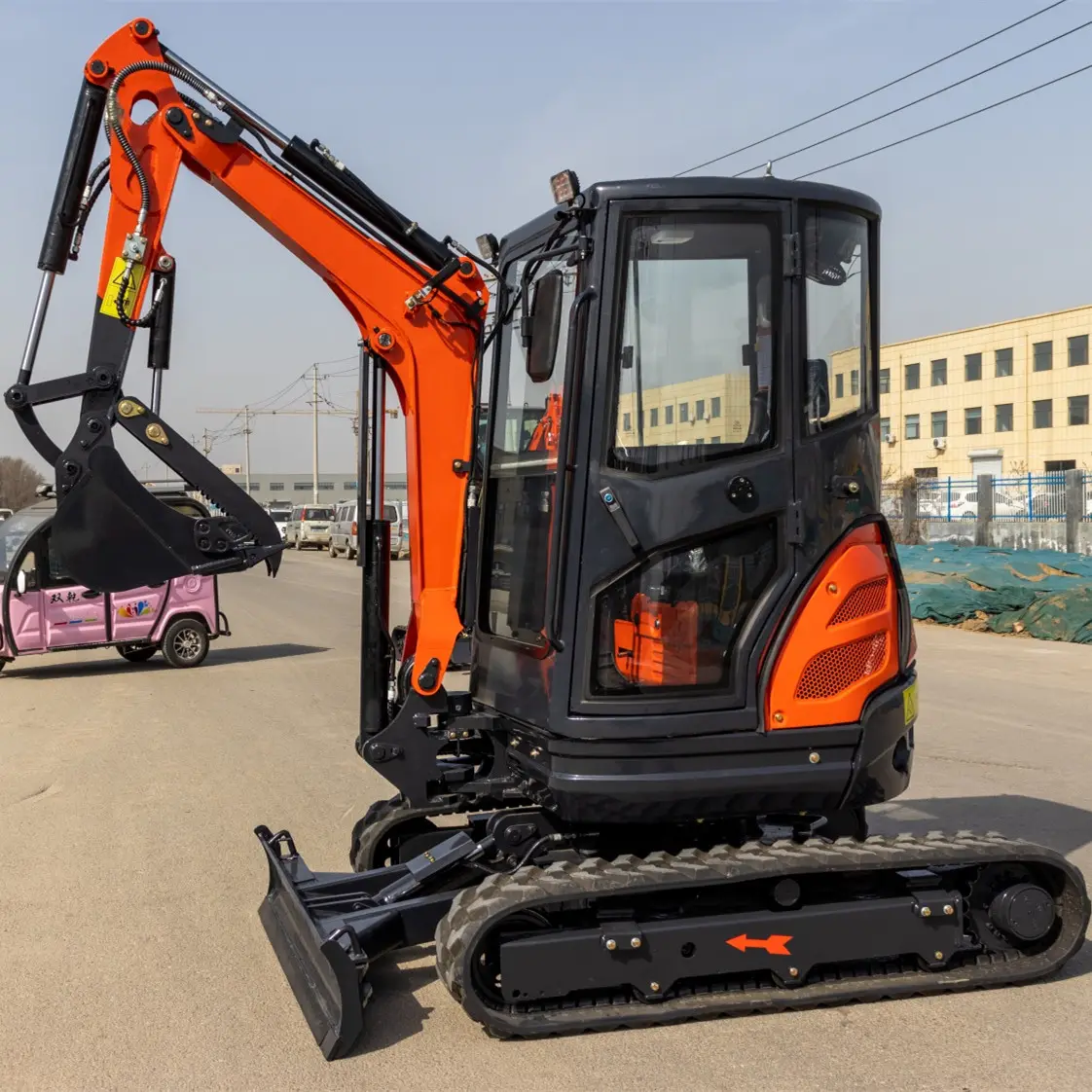 2.7 ton mini rubber track excavator/mini excavator road construction machine