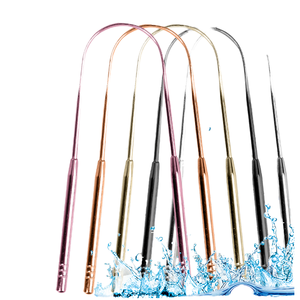 Hot Selling Premium Hygienic Stainless Steel Tongue Scraper Kit Effective Oral Care and Hygiene Oral Cleaning Function - Product Image 4