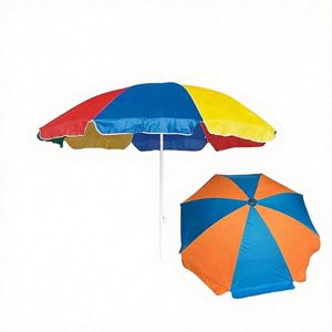 Sombrilla de Playa Personalizada con Logotipo, Impermeable, Portátil, Ligera, Ajustable, con Marco de Acero Inoxidable, para Acampar al Aire Libre - Product Image 1