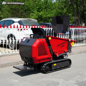Minidumper <span class=keywords><strong>de</strong></span> orugas Rhinoceros XN800 0.8T, carretilla motorizada con volteo hidráulico para agricultura, paisajismo y construcción, con certificación CE - Product Image 1