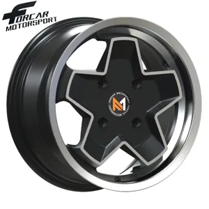 15x7 inch new aftermarket racing wheel design 4x100~130 flow forming alloy rims