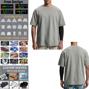 Camisetas Blancas de Algodón 100% de Lujo para Hombre, 240 Gsm, Estilo Vintage, Lavado Ácido, Corte Cuadrado, Tallas Grandes, Personalizadas con Serigrafía - Product Image 1