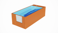 Piscine enterrée en PRV de 4,5 mètres, sur mesure, en fibre de verre, pour usage domestique et villas, adaptée aux enfants