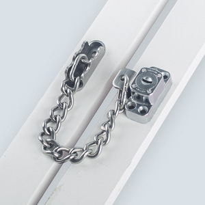 Chain <b>Window</b> <b>Lock</b> Stainless Steel Minimalist Design Easy Installation For <b>Sliding</b> Door And <b>Window</b> Security - Product Image 1