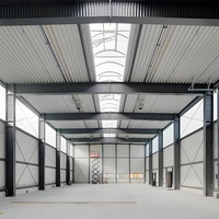 Edificio Industrial con Estructura de Acero Aislada y Resistente a la Humedad, Taller Metálico Prefabricado para Producción Química