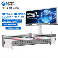 Imprimante à solvant grand format multifonctionnelle industrielle LETOP 5300MM 25PL SG pour bannières flexibles et affiches