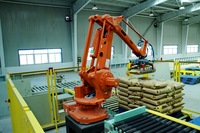 Brazo Robótico de Paletización Automática de 6 Ejes con Pantalla Táctil Libre de Programación, Carga Útil de 50 kg/100 kg