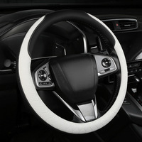 Housse de volant de voiture populaire de marque BLA en cuir artificiel, ultra-fine, respirante, antidérapante, absorbant la transpiration, unisexe, pour l'été