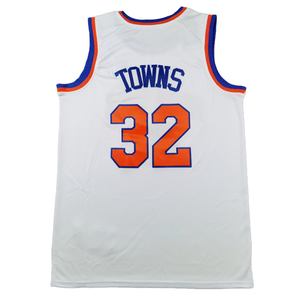 Camiseta de Baloncesto para Hombre Cosida de Alta Calidad al por Mayor, Nueva <span class=keywords><strong>York</strong></span> # 11 Jalen Brunson # 32 Karl-Anthony Towns # 33 Patrick Ewing - Product Image 6