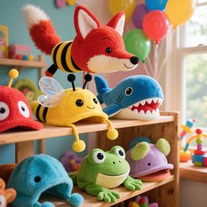 Ce Oem Manufacturers Plush <b>Animal</b> Cap Personalized Plush <b>Animal</b> <b>Hat</b> Factory Direct Sales Plush <b>Hat</b> - Product Image 1