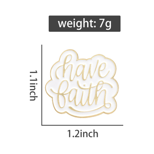 Broches émaillées 'Aie Confiance' Jésus, Croyances Religieuses, Badges Décoratifs pour Revers, Sacs à Dos et Vêtements, Vente en Gros, Cadeau pour Chrétiens - Product Image 6