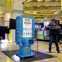 Mesin Penjual Kartu Koleksi Dinding dengan Lampu LED, Layar Sentuh 32 Inci, Pembaca Tanpa Tunai, Wi-Fi, 4G LTE, Pemantauan Jarak Jauh