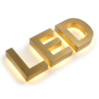 Lettres personnalisées sur mesure, enseignes en métal 3D, logo extérieur rétroéclairé, signalétique lumineuse LED, panneau lumineux pour entreprise
