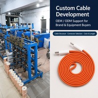 Kabel USB-C Magnetik Retraktil 100W PD Fast Charging, Ultra Tipis, Kompak, dan Dapat Disimpan Sendiri untuk iPhone & Ponsel/Tablet USB-C
