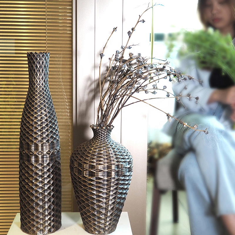 Современные скандинавские декоративные вазы Suanti для стола, античная декоративная полимерная Роскошная домашняя декоративная ваза для цветов