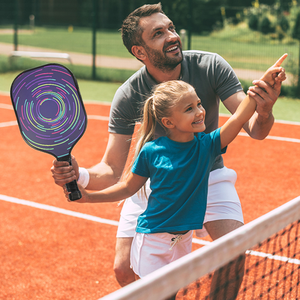 OEM/ODM DKS Pagaie de Pickleball en fibre de carbone silencieuse USAPA Standard 40x20cm 220g +-10g Logo imprimé - Product Image 5