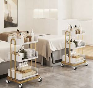 Carrito de Salón <span class=keywords><strong>EMMA</strong></span> con Ruedas, Carro de Almacenamiento Multicapa para Organización de Suministros de Peluquería y Spa - Product Image 1