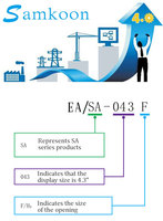 Monitores Industriales Samkoon SK-070QS con Pantalla Táctil de 7 Pulgadas, Interfaz Hombre-Máquina HMI, Panel de Control de Automatización PLC