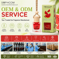 8ml Auto Aroma Diffuser Hangende Vierkante Glazen Fles Houten Dop Parfumverfrisser Private Label Groothandel Export Leverancier