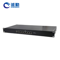 Châssis de serveur en rack personnalisé 6 Lan 19 pouces 1U J1900 J1800 E3845 Passerelle réseau 1U Rackmount Pfsense Firewall Mini PC Case
