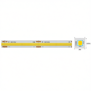 แถบไฟ LED 12V 320xCOB 12W IP20 แสงเย็น 6000K 5M - Product Image 3