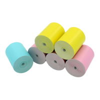 Gulungan kertas nota termal kertas berwarna 80*80 57*40 kustom semua jenis warna
