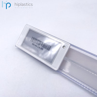Support Hiplastics ABINC44 pour cassette de prix numérique Hanshow, ruban adhésif en mousse PVC, installation facile, couleur et taille personnalisées