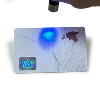 Holograma personalizado PVC RFID tarjeta en blanco UID impresora de número de inyección de tinta F08 1K tarjeta inteligente con Chip