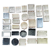 Boîte de jonction électrique en PVC, boîte d'extension octogonale carrée, boîte de raccordement universelle en plastique, interrupteur de câblage, boîte électrique ignifuge