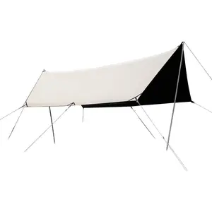 Camping Tarp Tent Rain Fly Waterproof Sunshade Rain Fly Tarp Portable Hammock Tarp