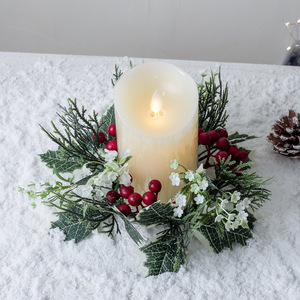 Gran oferta, nuevos <span class=keywords><strong>productos</strong></span>, decoraciones navideñas, candelabros de frutas rojas, velas perfumadas, coronas, adornos de decoración navideña - Product Image 2