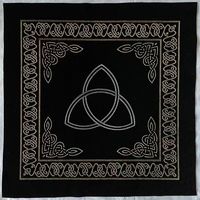 Nappe Élastique Lavable et Réutilisable en Velours Épais 60x60cm à Motif Géométrique Style Européen, Durable et Écologique, pour la Divination