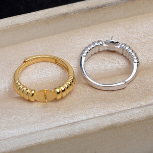 แหวนเงินแท้ S925 รุ่น Wenchi ดีไซน์เรียบง่าย รูปทรงเกลียว สำหรับใส่จี้หรือเครื่องประดับ ขนาด 10-12  แบบเรียบ  ผลิตในจีน รหัสสินค้า 16784 - Product Image 3